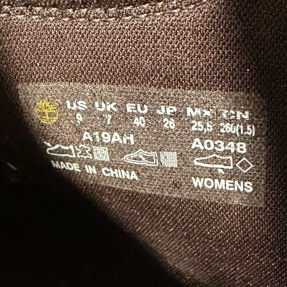 Timberland 6” Amston Wedge Ankle Boots- Dark Port Burgundy Nubuck/Black Q39 - Picture 9 of 10